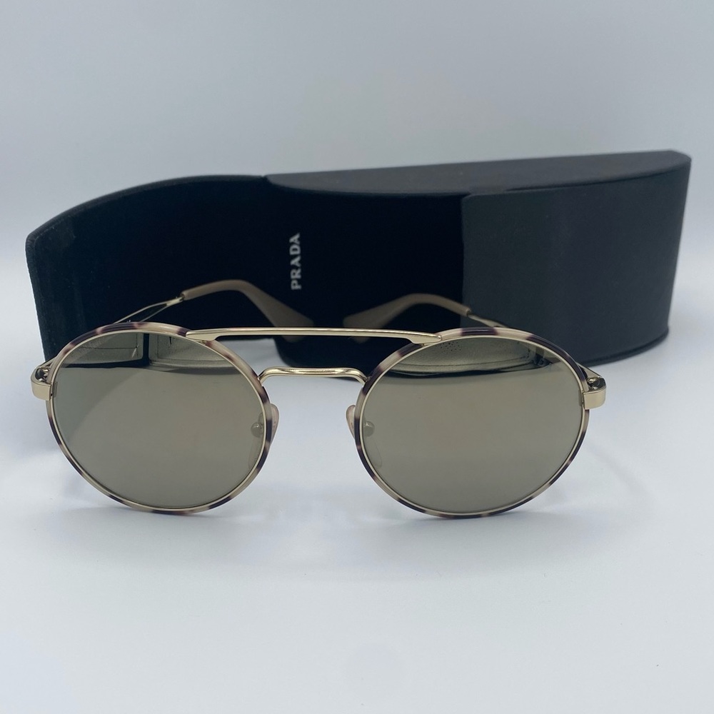 Prada Round Mirrored Sunglasses